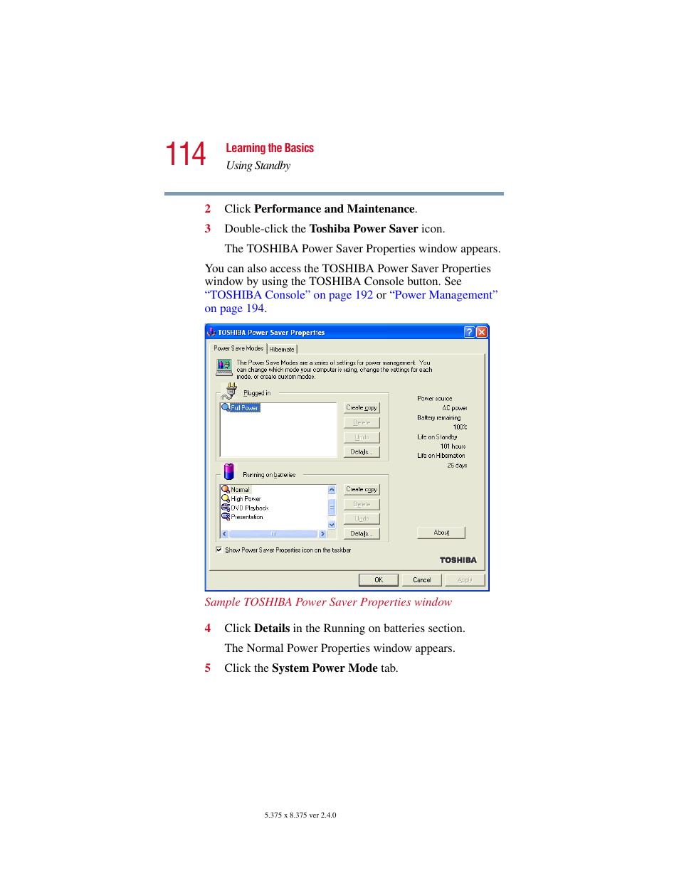 Toshiba Satellite 2415 Series User Manual | Page 114 / 279