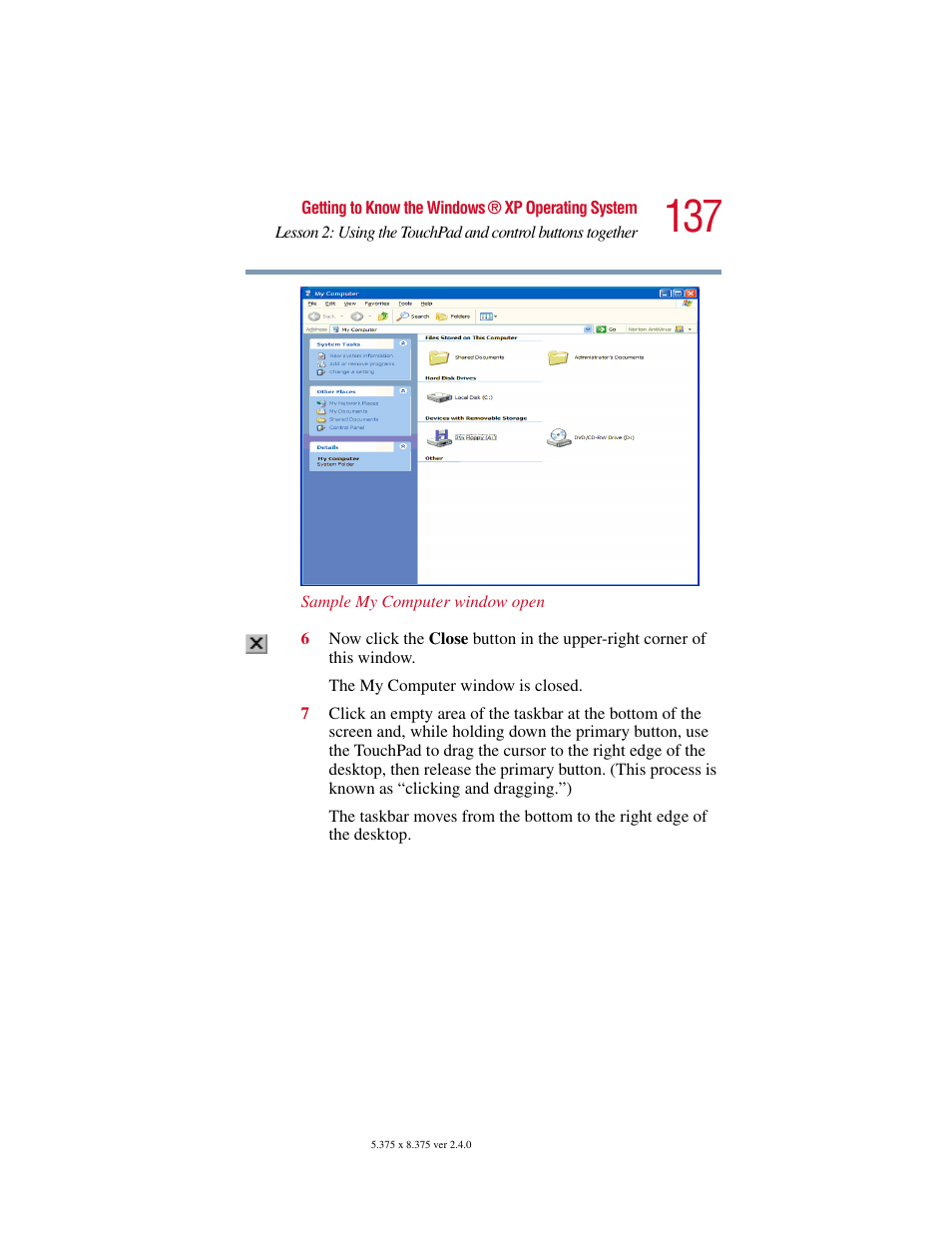 Toshiba Satellite 2415 Series User Manual | Page 137 / 279