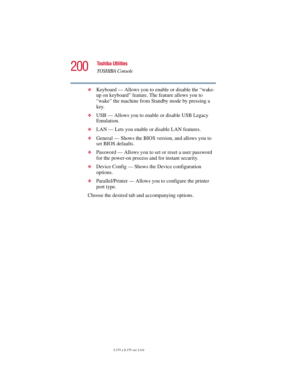 Toshiba Satellite 2415 Series User Manual | Page 200 / 279