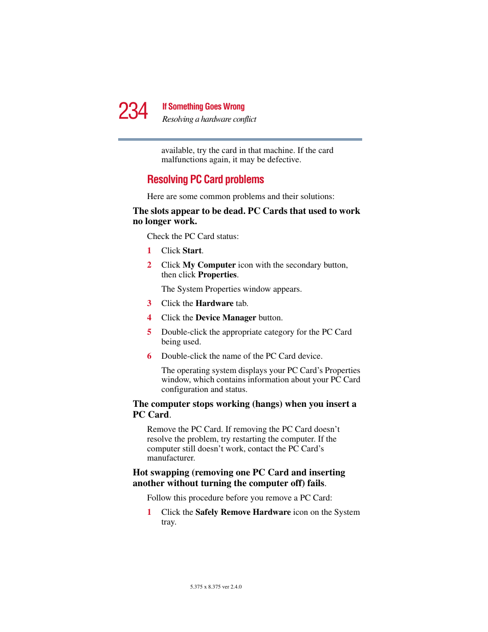 Toshiba Satellite 2415 Series User Manual | Page 234 / 279