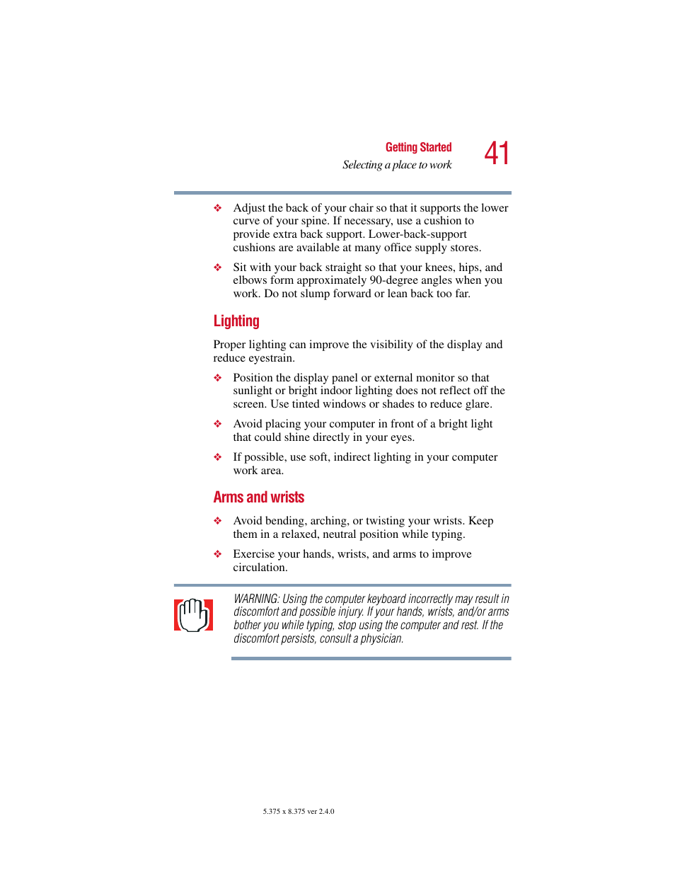 Toshiba Satellite 2415 Series User Manual | Page 41 / 279