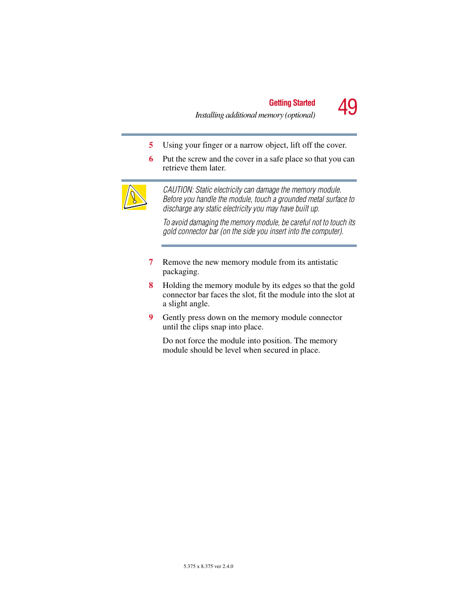 Toshiba Satellite 2415 Series User Manual | Page 49 / 279