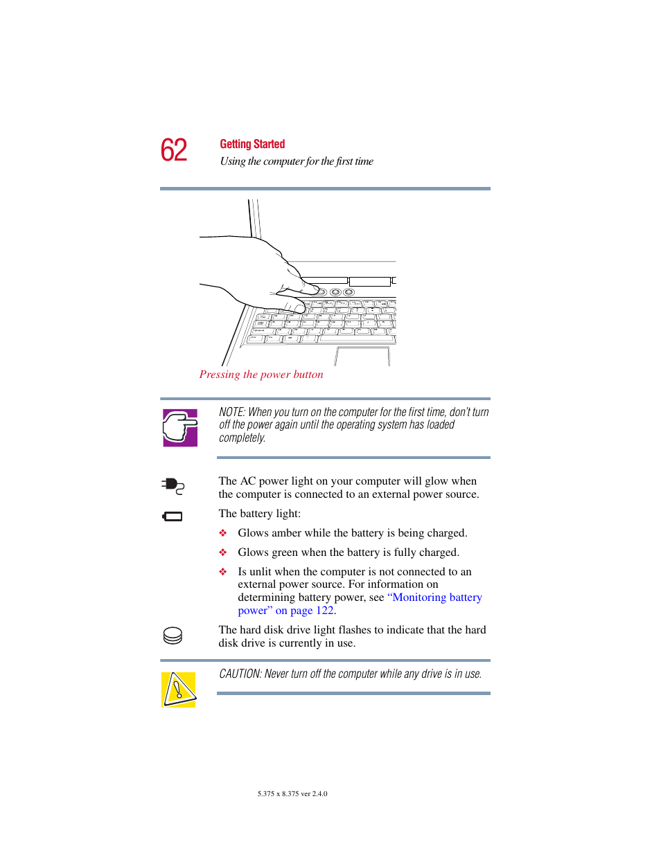 Toshiba Satellite 2415 Series User Manual | Page 62 / 279