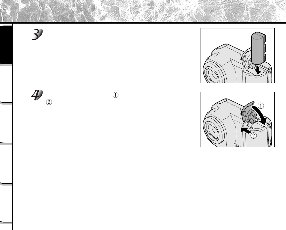 Preparing the battery (continued) | Toshiba PDR-M5 User Manual | Page 28 / 120