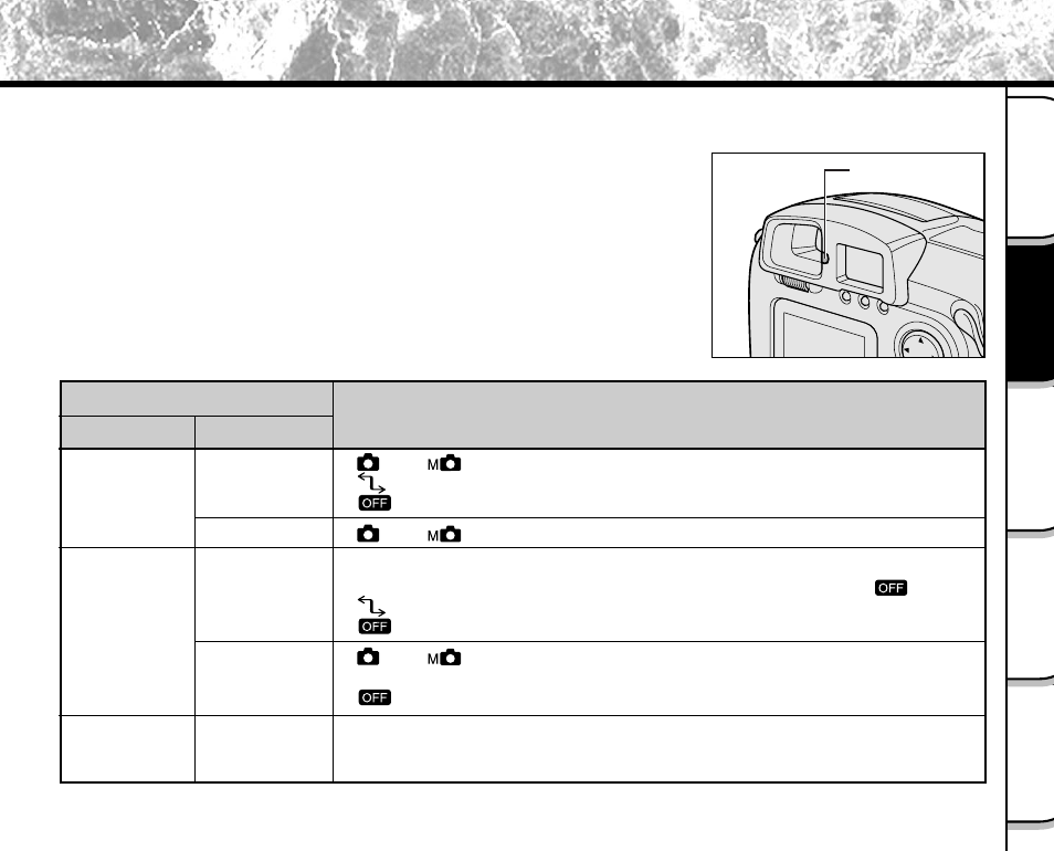 About the color of the viewfinder led | Toshiba PDR-M5 User Manual | Page 43 / 120