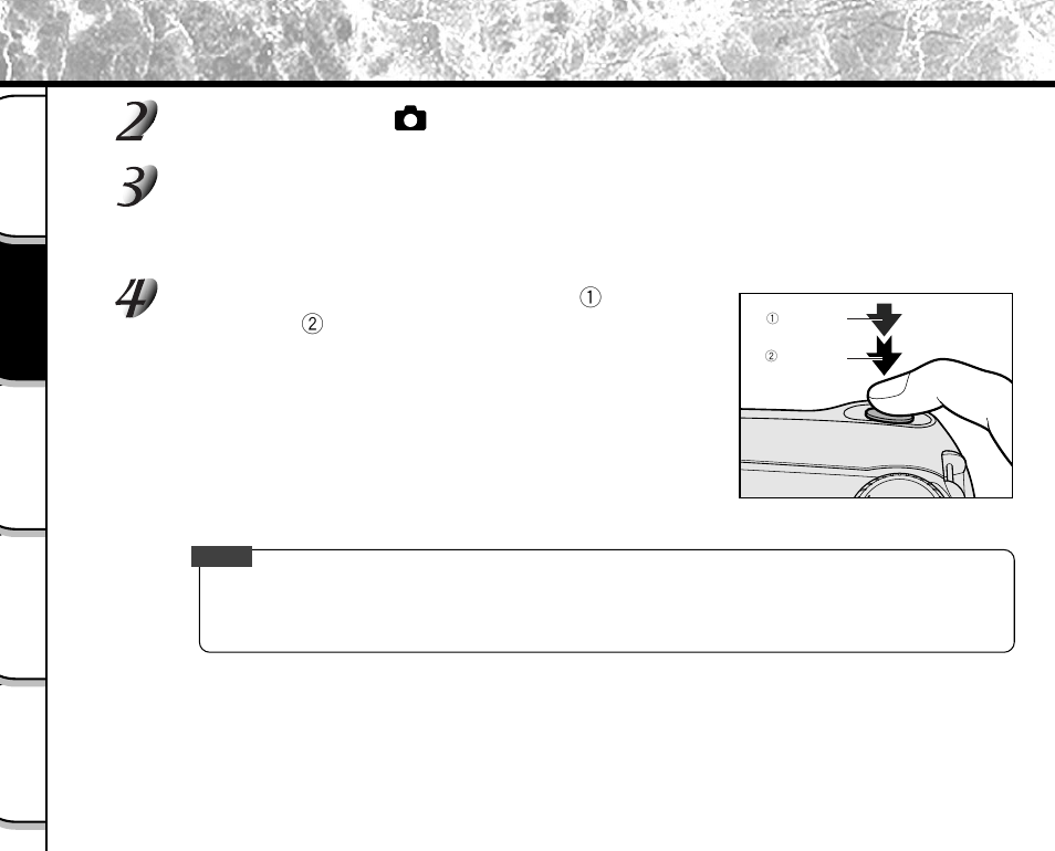 Photography (auto photography) (continued) | Toshiba PDR-M5 User Manual | Page 46 / 120