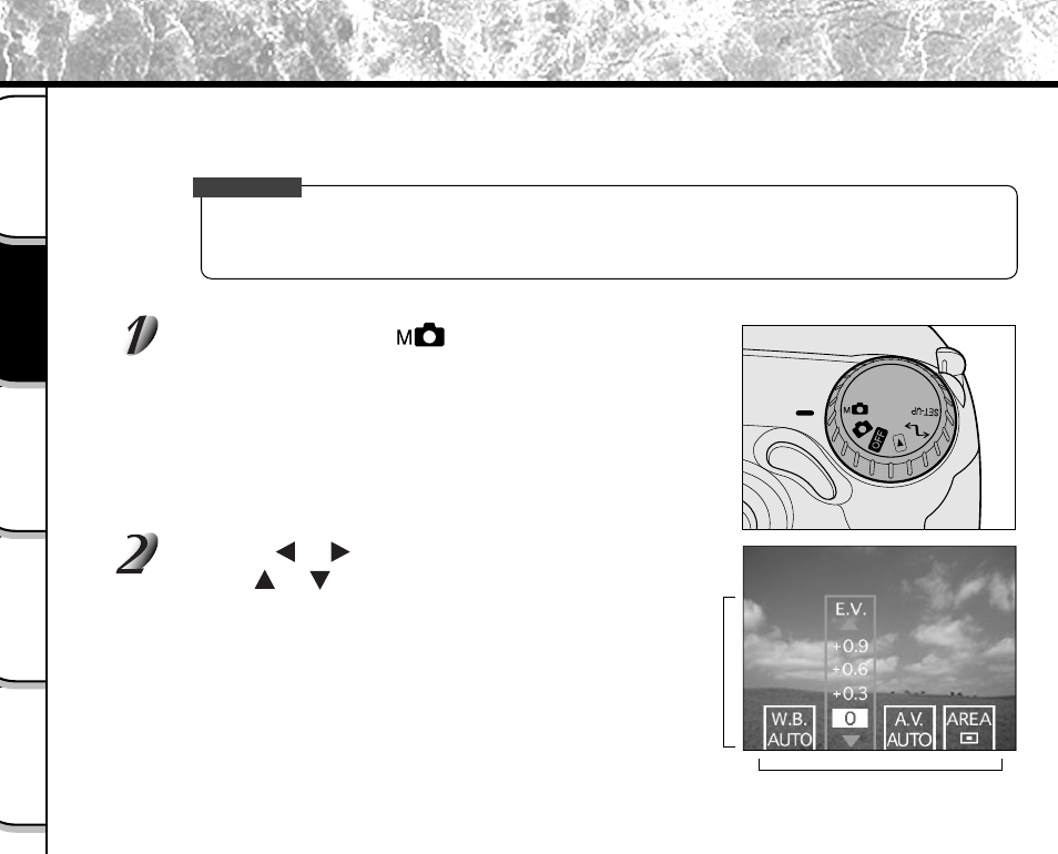 Taking photographs manually (manual photography) | Toshiba PDR-M5 User Manual | Page 62 / 120