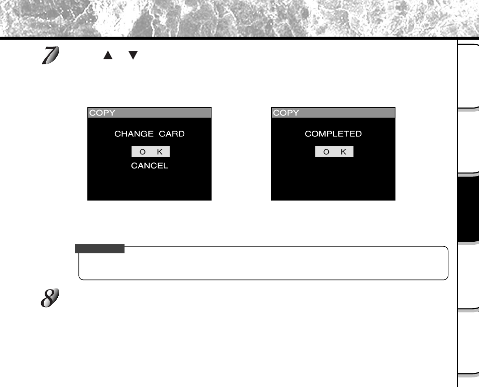 Copying images (continued) | Toshiba PDR-M5 User Manual | Page 85 / 120