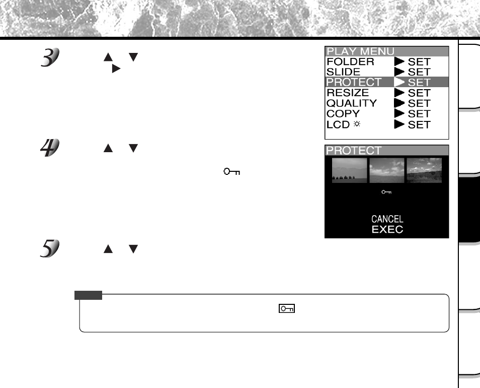 Protecting images (continued) | Toshiba PDR-M5 User Manual | Page 93 / 120