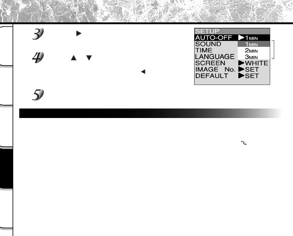 Auto-off | Toshiba PDR-M5 User Manual | Page 96 / 120