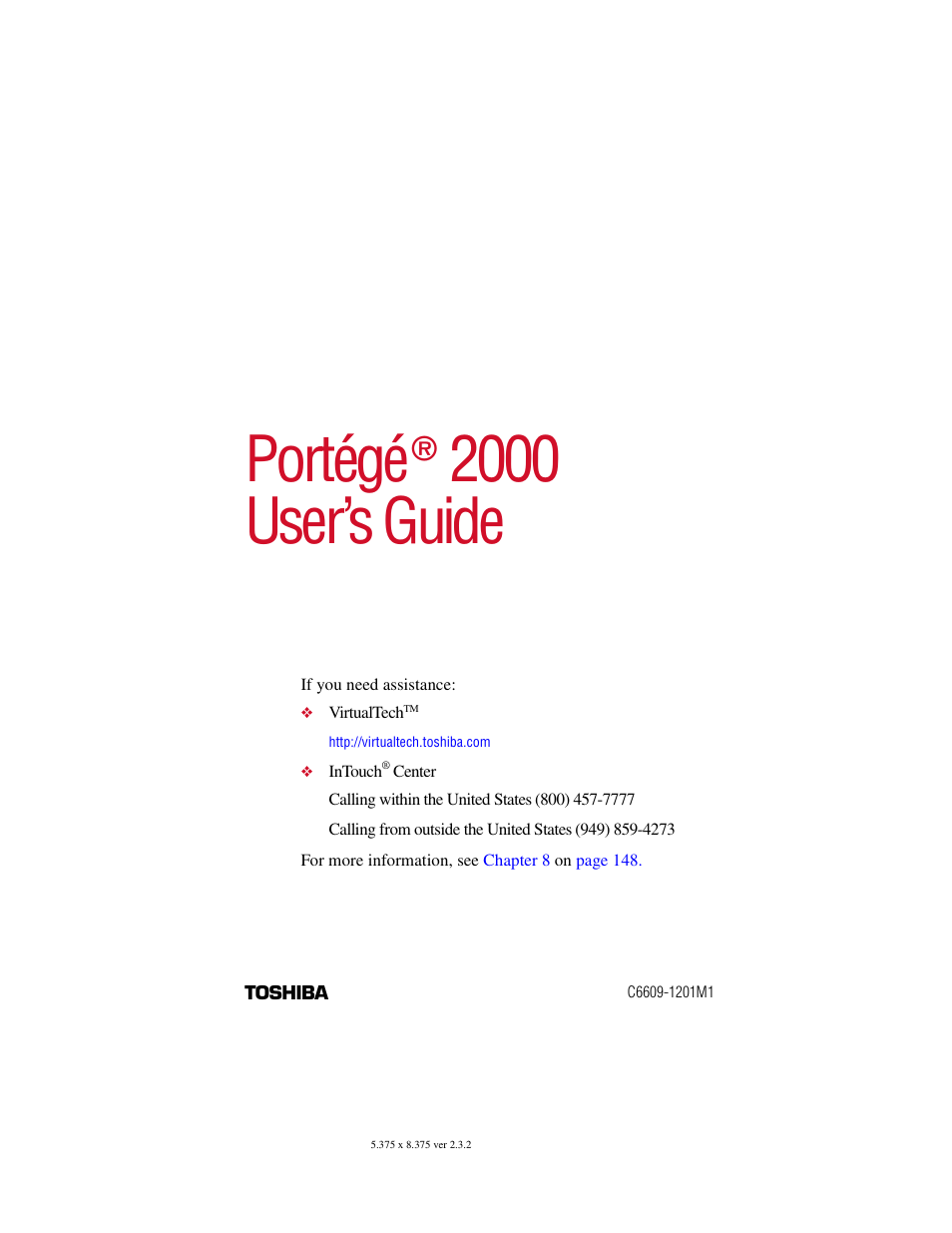 Toshiba VIRTUALTECH C6609-1201M1 User Manual | 209 pages