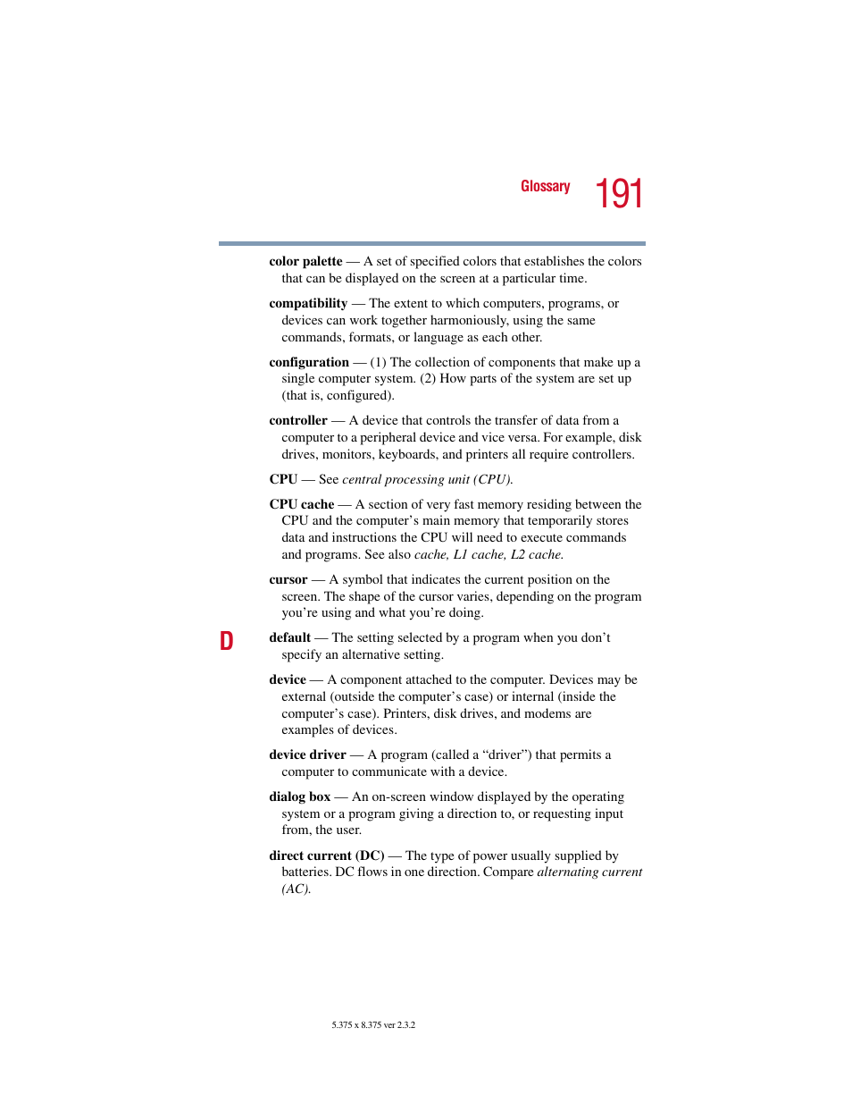 Toshiba VIRTUALTECH C6609-1201M1 User Manual | Page 191 / 209