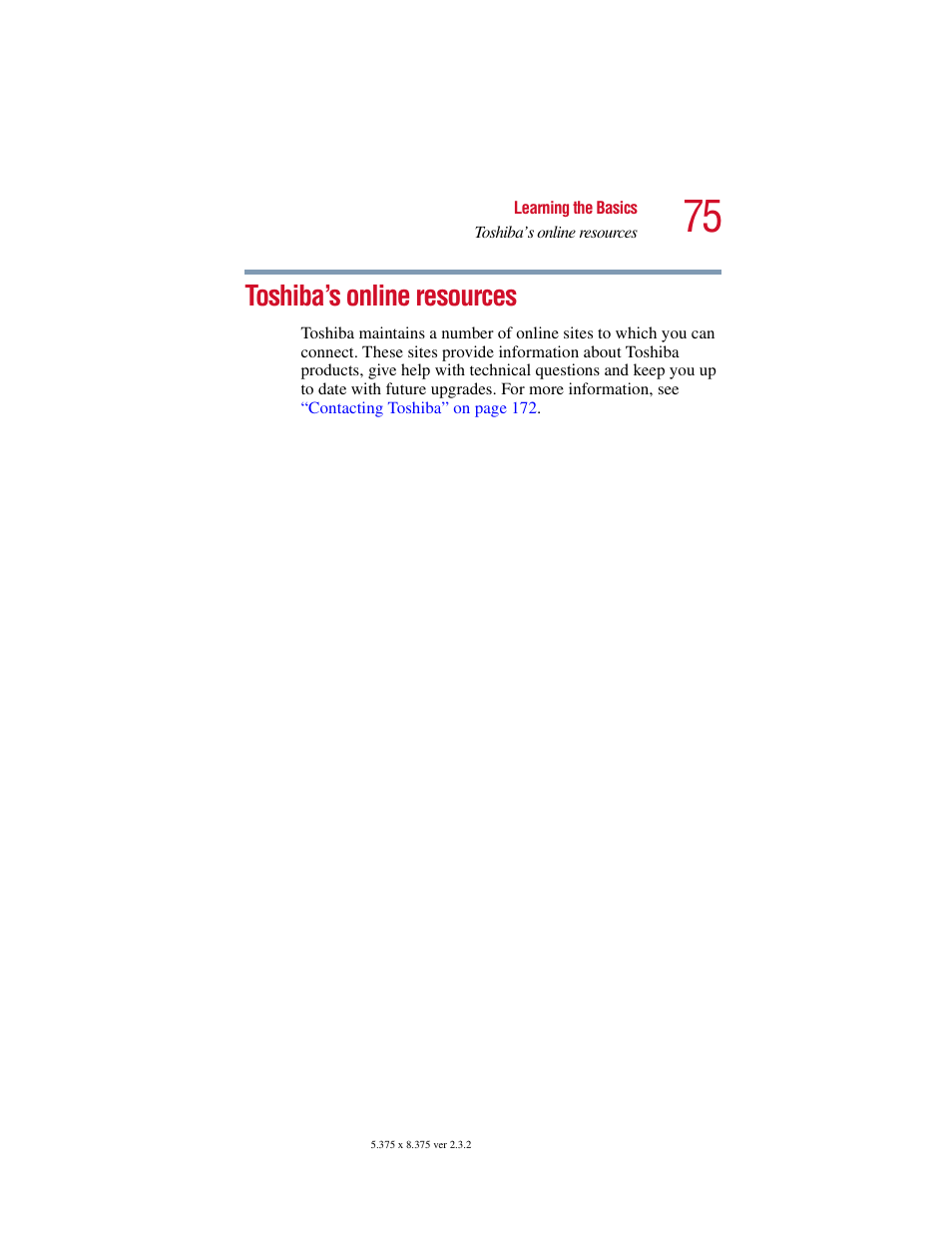 Toshiba’s online resources | Toshiba VIRTUALTECH C6609-1201M1 User Manual | Page 75 / 209