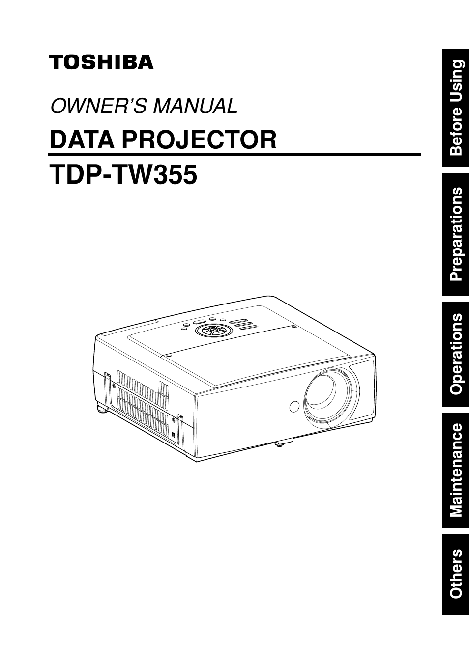 Toshiba TDP-TW355 User Manual | 47 pages