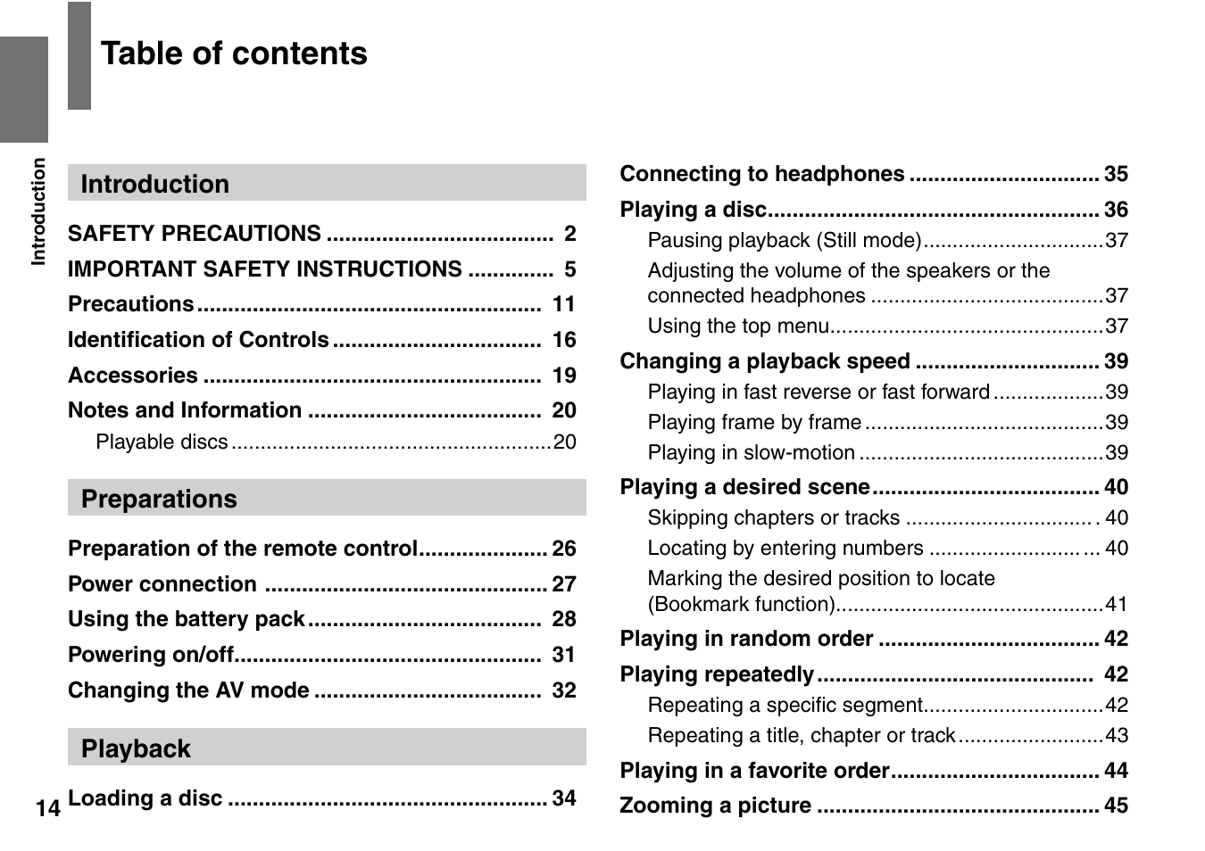 Toshiba SD-P2900SR User Manual | Page 14 / 80