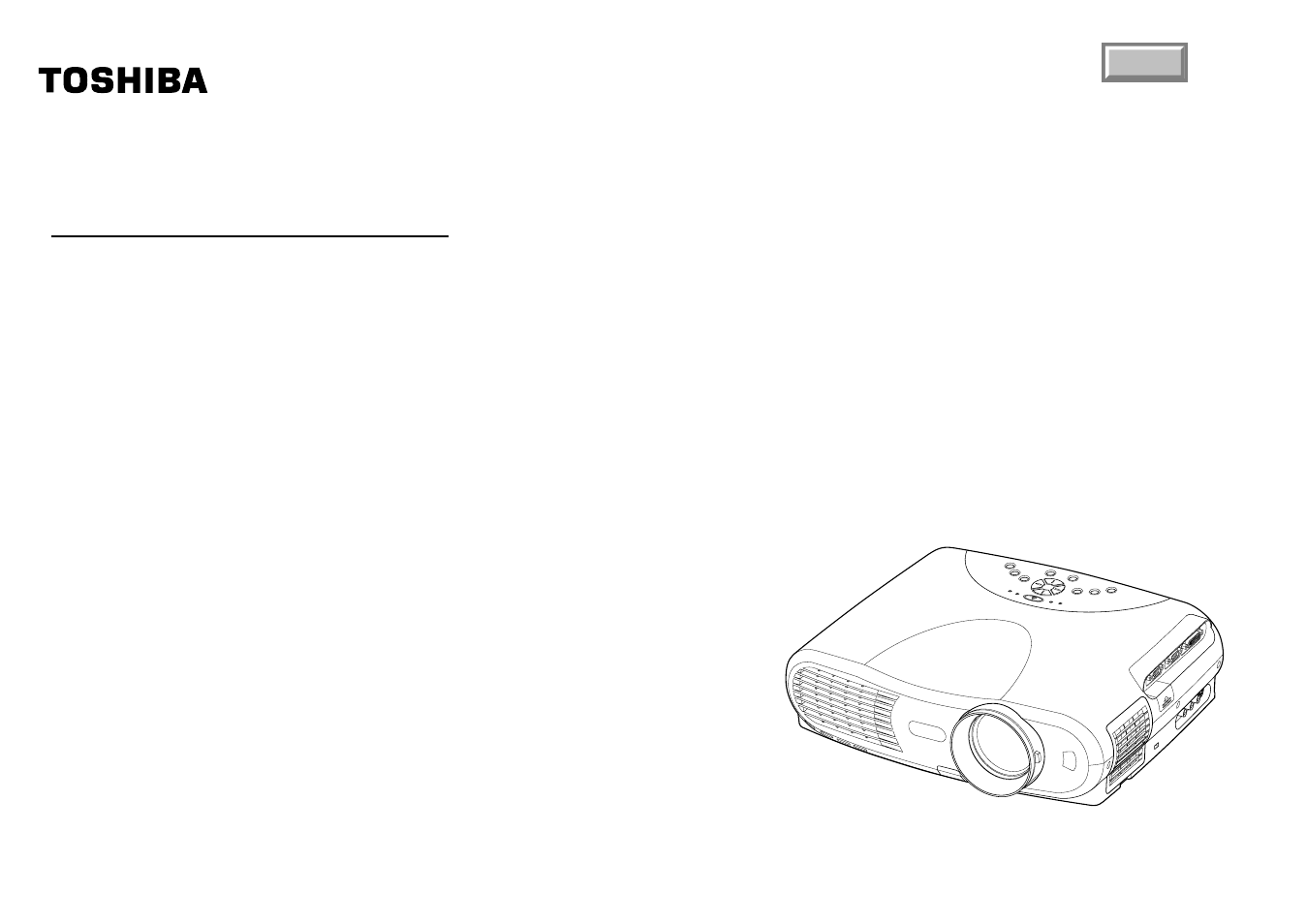 Toshiba TLP780U User Manual | 80 pages