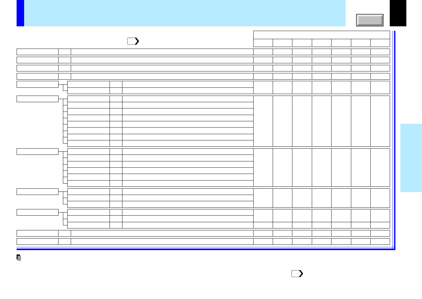 Full menu adjustments and settings - picture, 46 adjustments & settings | Toshiba TLP780U User Manual | Page 46 / 80