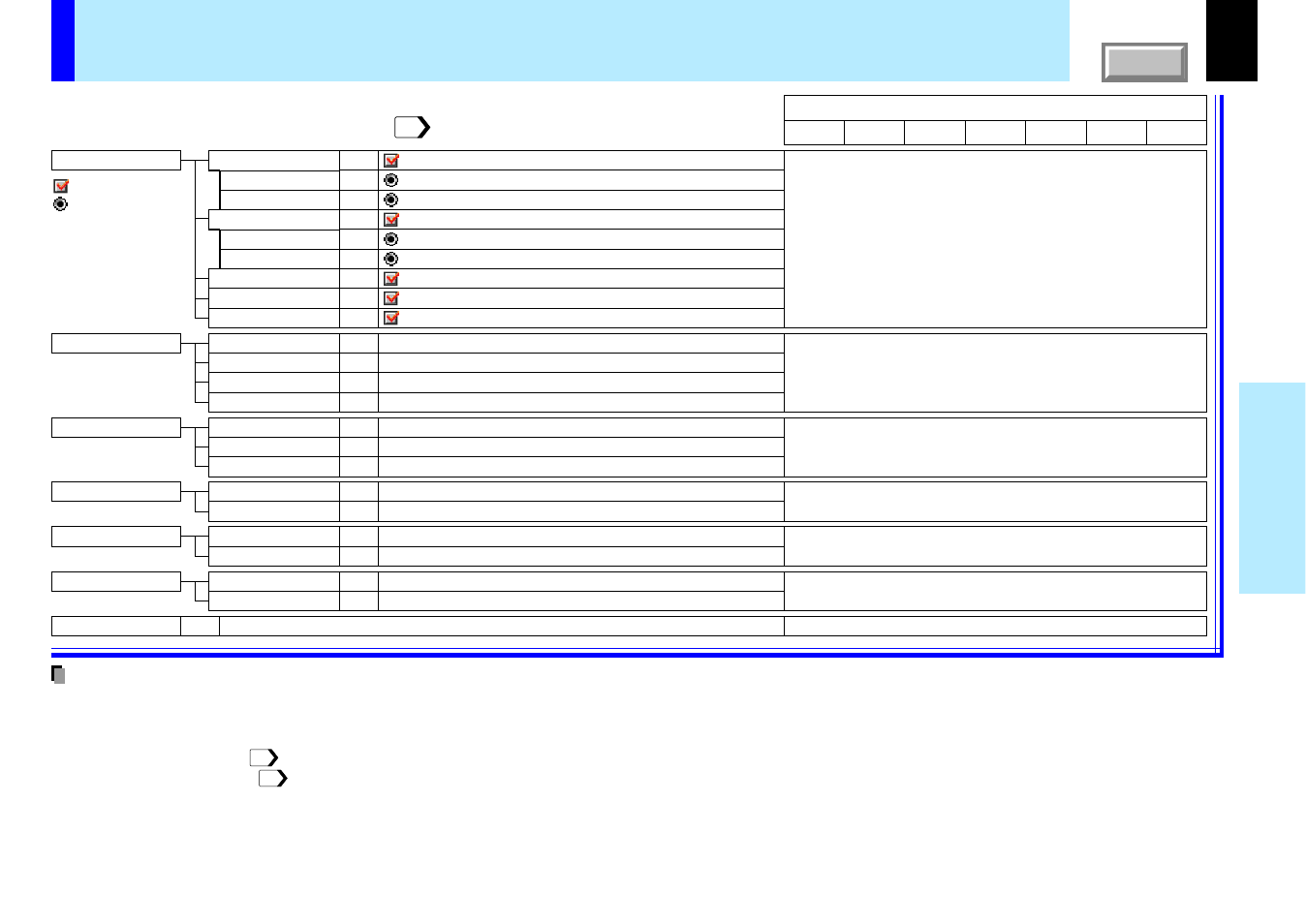 Full menu settings - default setting, 51 adjustments & settings | Toshiba TLP780U User Manual | Page 51 / 80