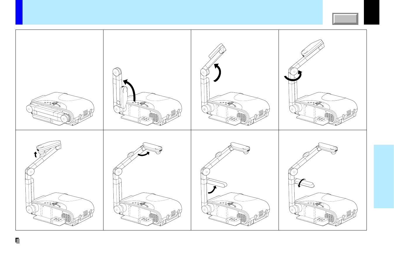 Preparation of the document imaging camera, 55 document imaging camera | Toshiba TLP780U User Manual | Page 55 / 80