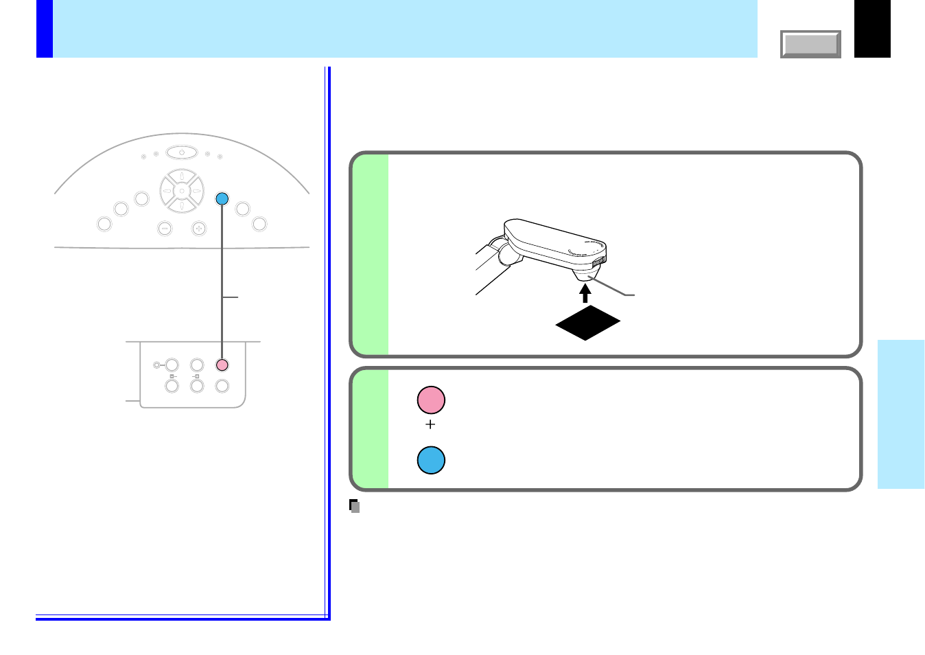 Correcting illuminated defects, 61 document imaging camera, Focus | You can not use the remote control buttons | Toshiba TLP780U User Manual | Page 61 / 80