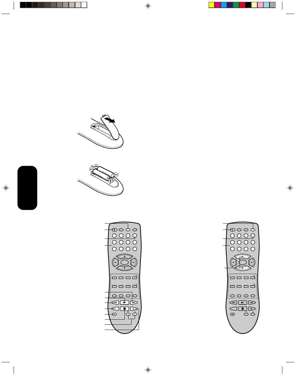 8using the remote control, Preparing the remote control for use, Installing the remote control batteries | Caution, Using the remote control | Toshiba COLORSTREAM 20AF41 User Manual | Page 10 / 32