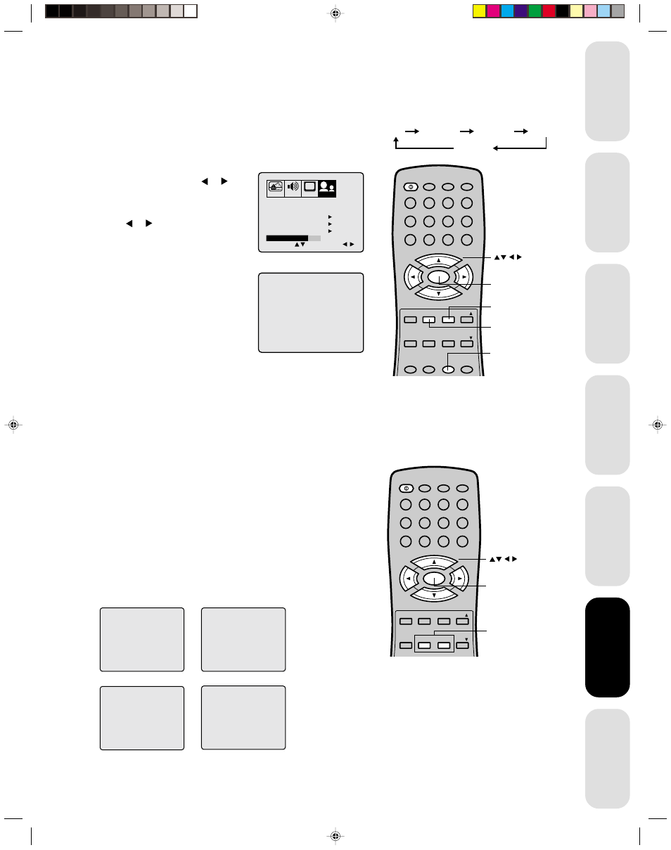 Watching video input, Selecting the colorstream mode, Displaying on-screen information | Setting the sleep timer, Using the closed caption feature | Toshiba COLORSTREAM 20AF41 User Manual | Page 23 / 32