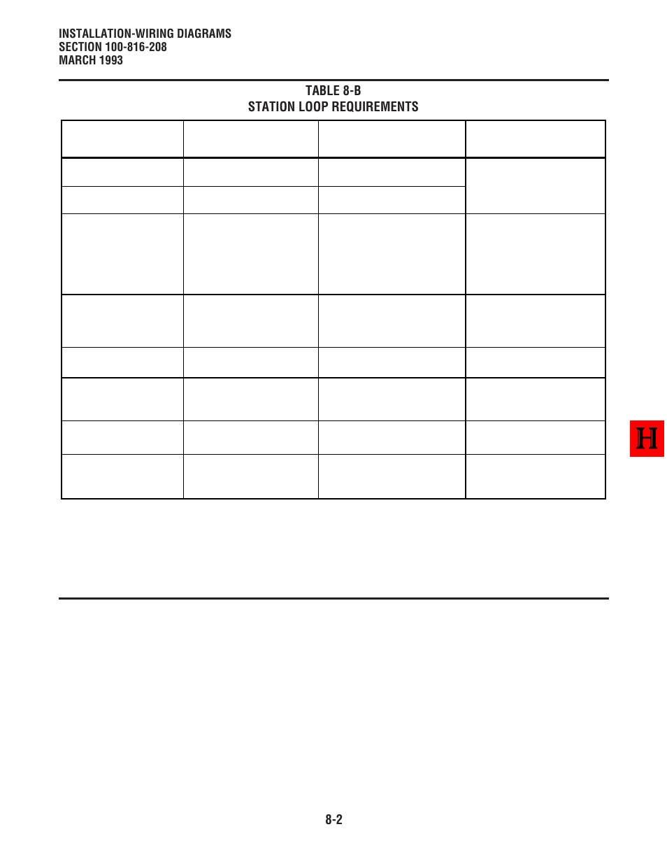 Table 8-b station loop requirements | Toshiba Strata DK8 User Manual | Page 196 / 321
