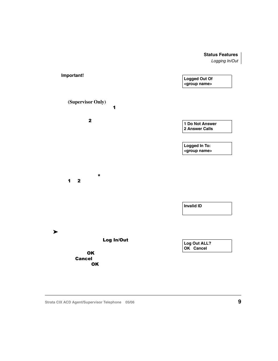 Toshiba Strata CIX ACD Agent/Supervisor Telephone CIX-SG-CCACD-VB User Manual | Page 19 / 38