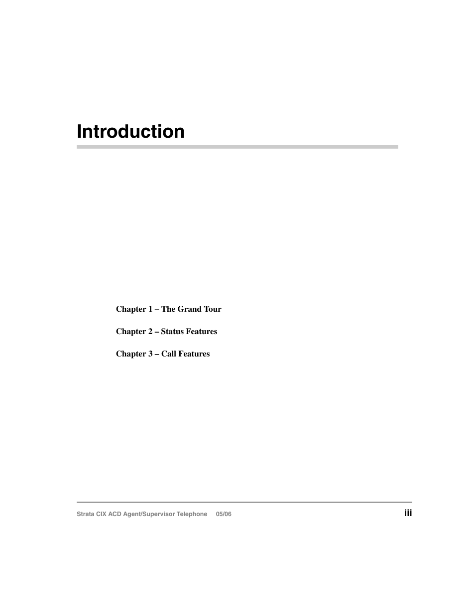 Introduction | Toshiba Strata CIX ACD Agent/Supervisor Telephone CIX-SG-CCACD-VB User Manual | Page 7 / 38