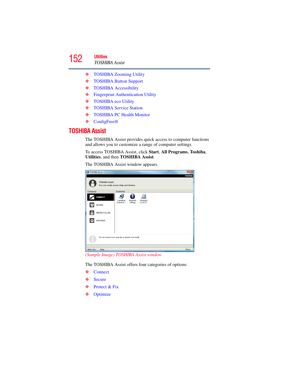 Toshiba assist | Toshiba SATELLITE M500 User Manual | Page 152 / 258