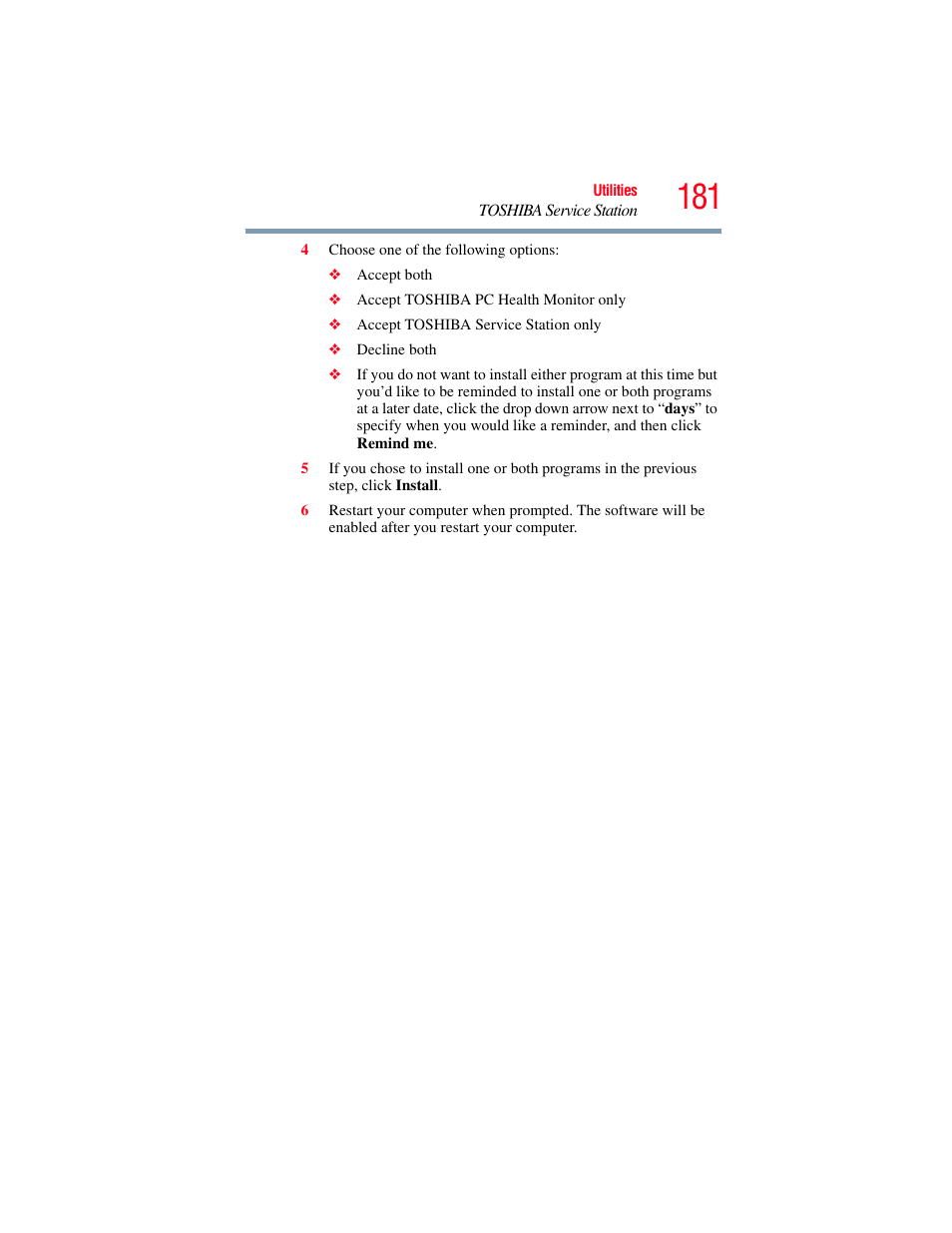Toshiba SATELLITE M500 User Manual | Page 181 / 258
