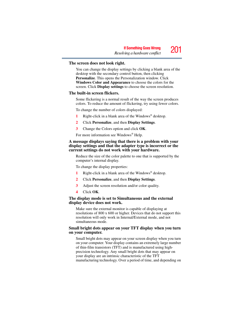 Toshiba SATELLITE M500 User Manual | Page 201 / 258
