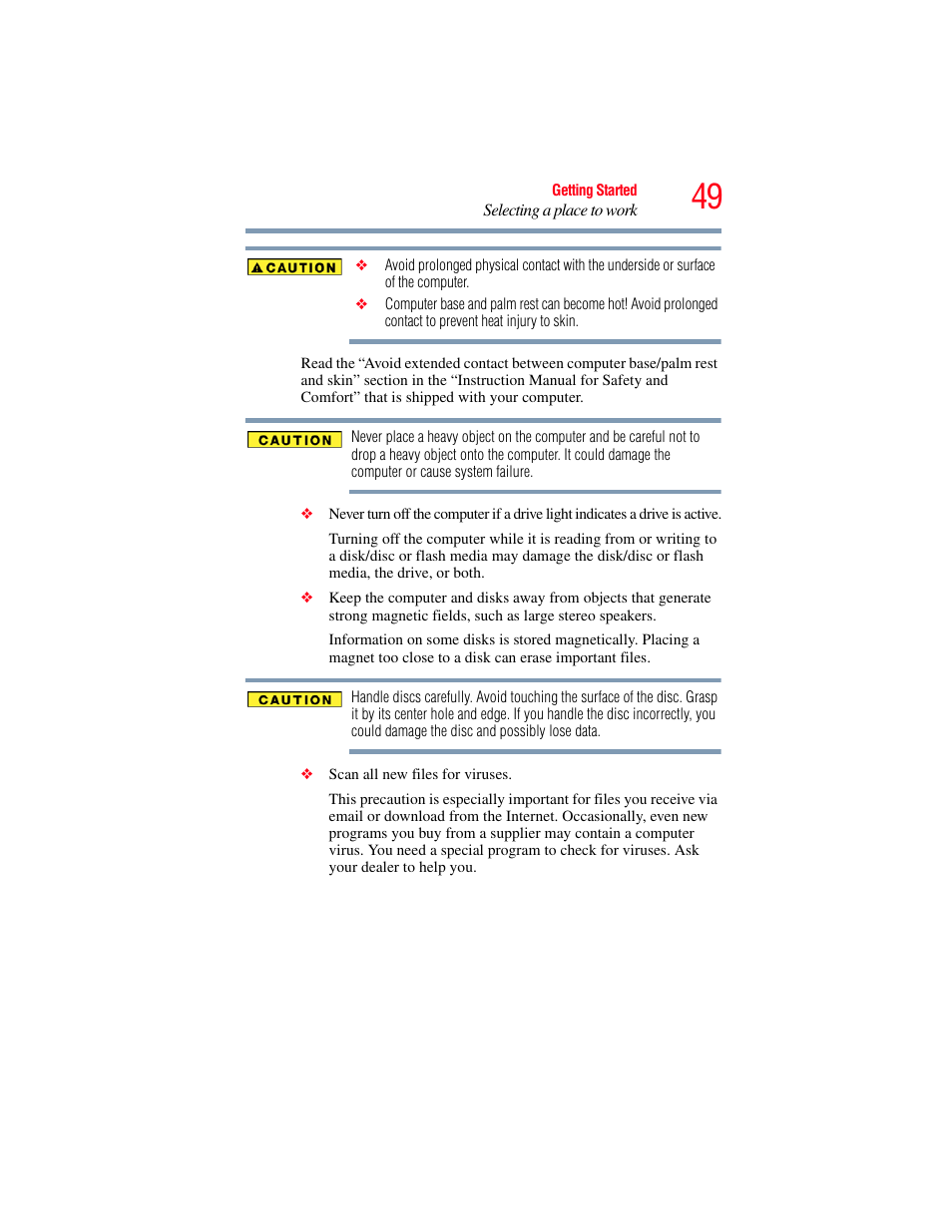 Toshiba SATELLITE M500 User Manual | Page 49 / 258