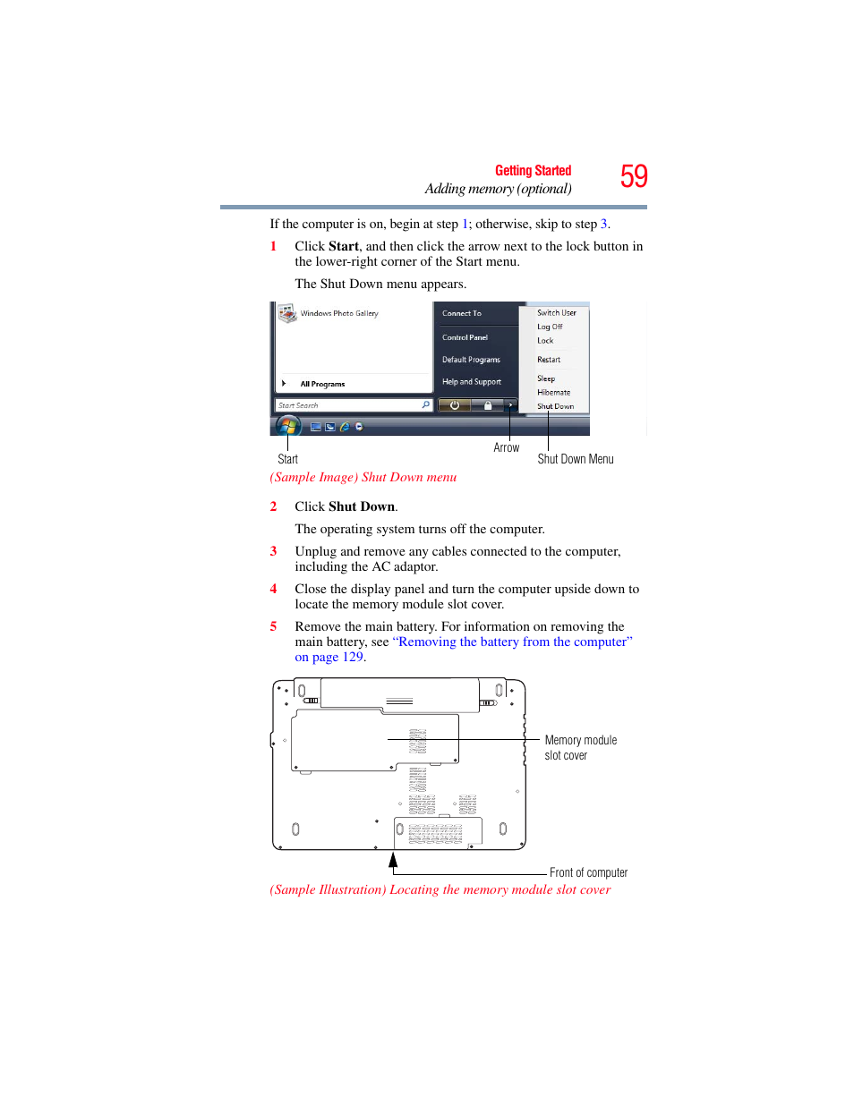 Toshiba SATELLITE M500 User Manual | Page 59 / 258