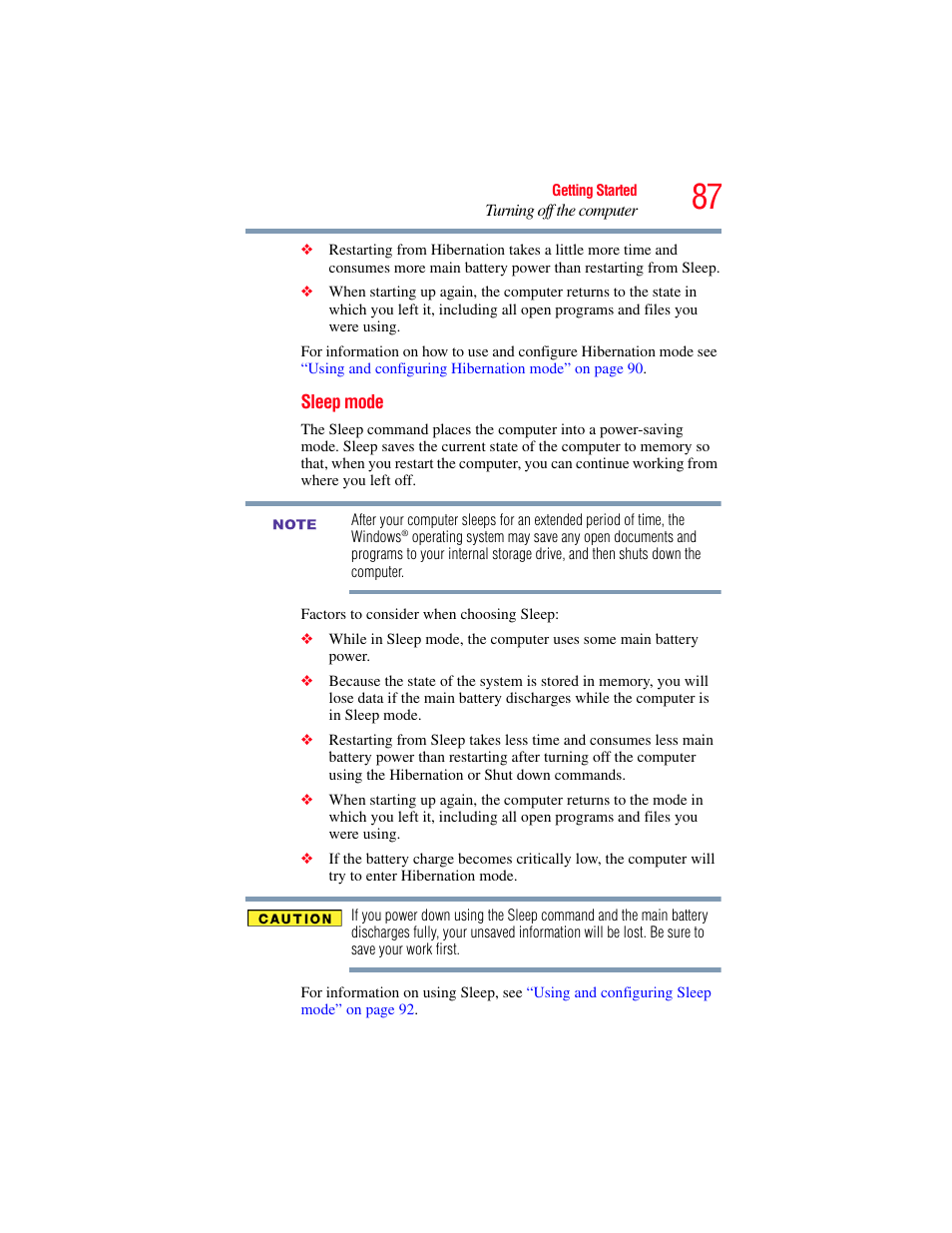 Toshiba SATELLITE M500 User Manual | Page 87 / 258