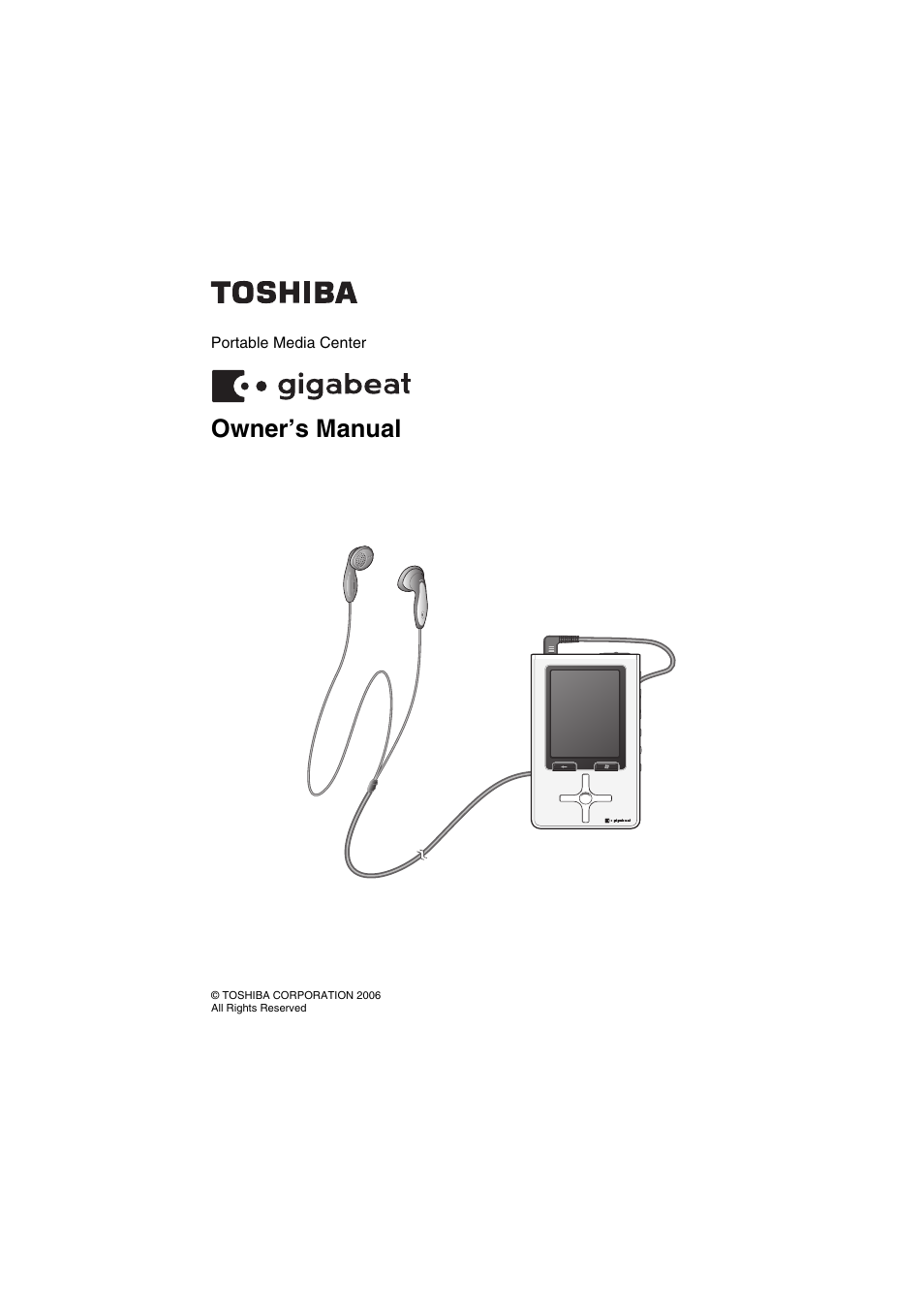 Toshiba Portable MP3 Player User Manual | 102 pages