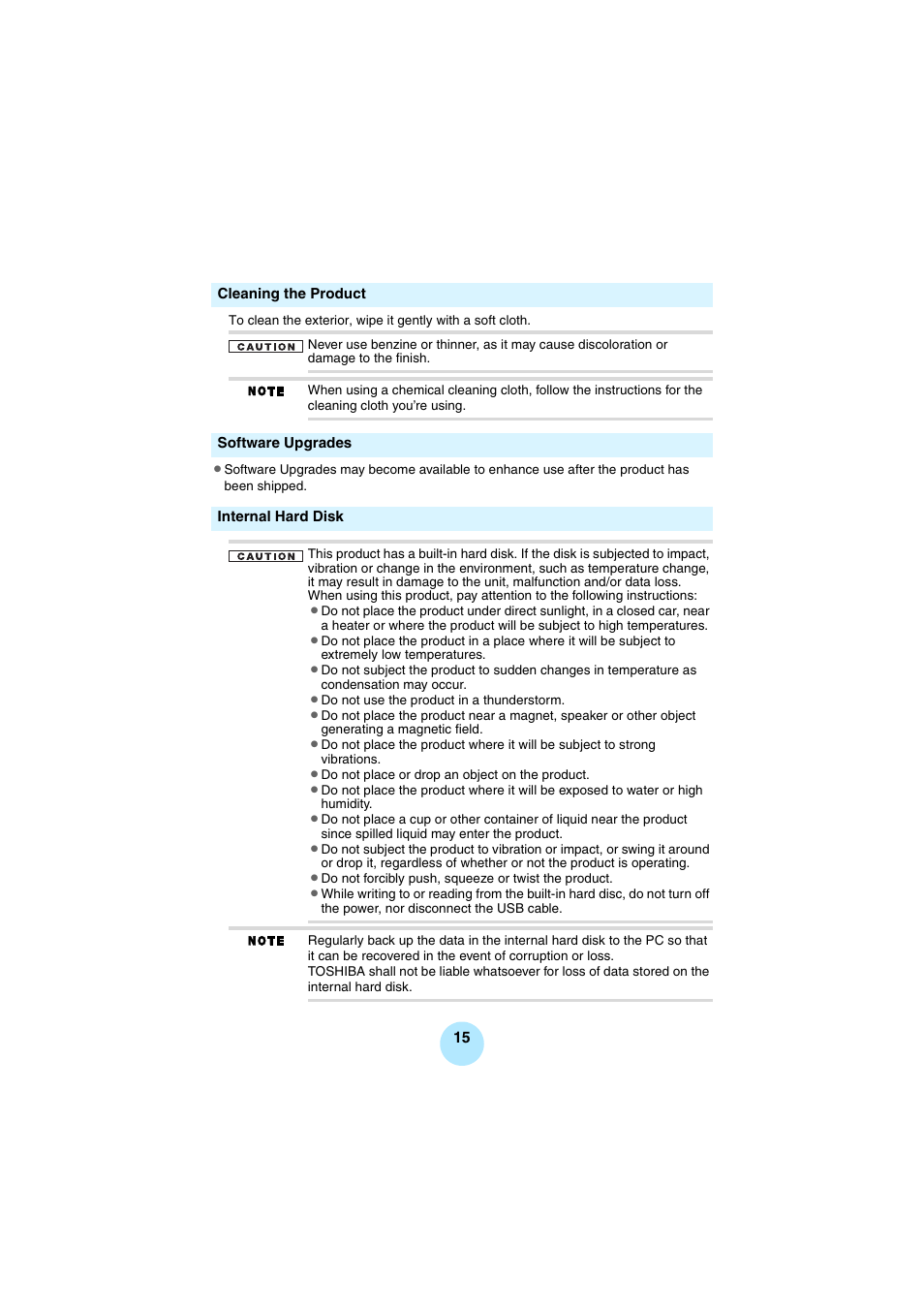 Toshiba Portable MP3 Player User Manual | Page 15 / 102