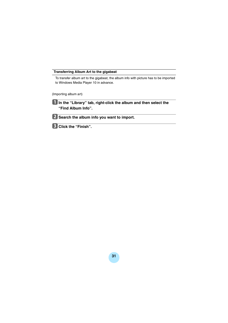Toshiba Portable MP3 Player User Manual | Page 31 / 102