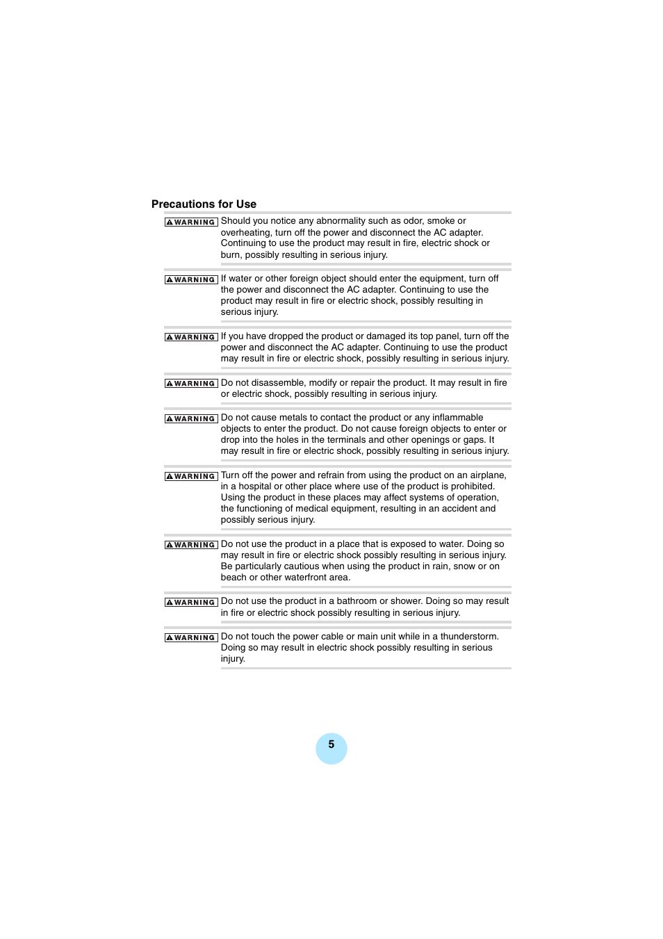 Toshiba Portable MP3 Player User Manual | Page 5 / 102
