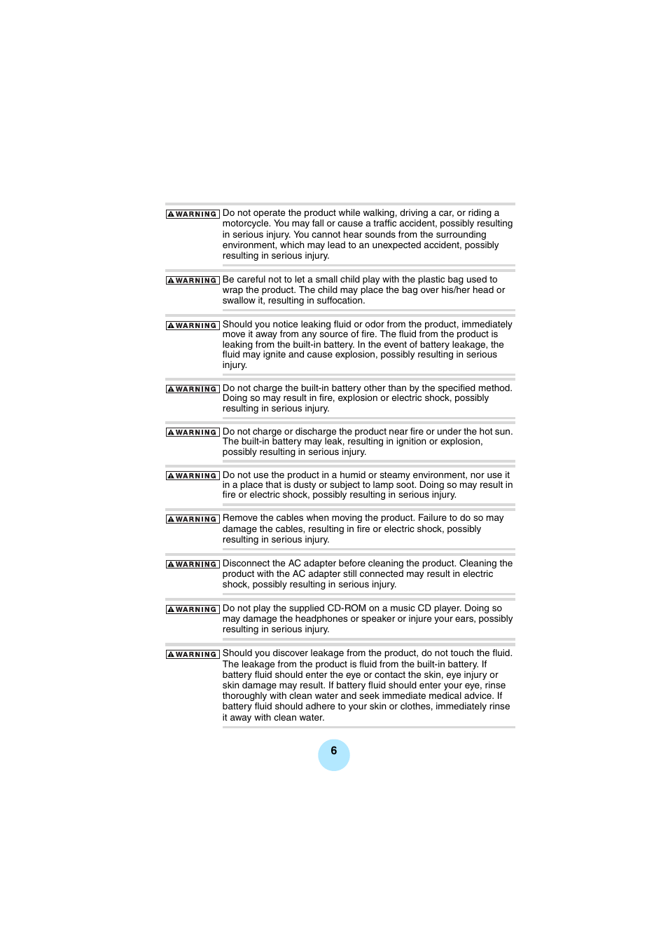 Toshiba Portable MP3 Player User Manual | Page 6 / 102