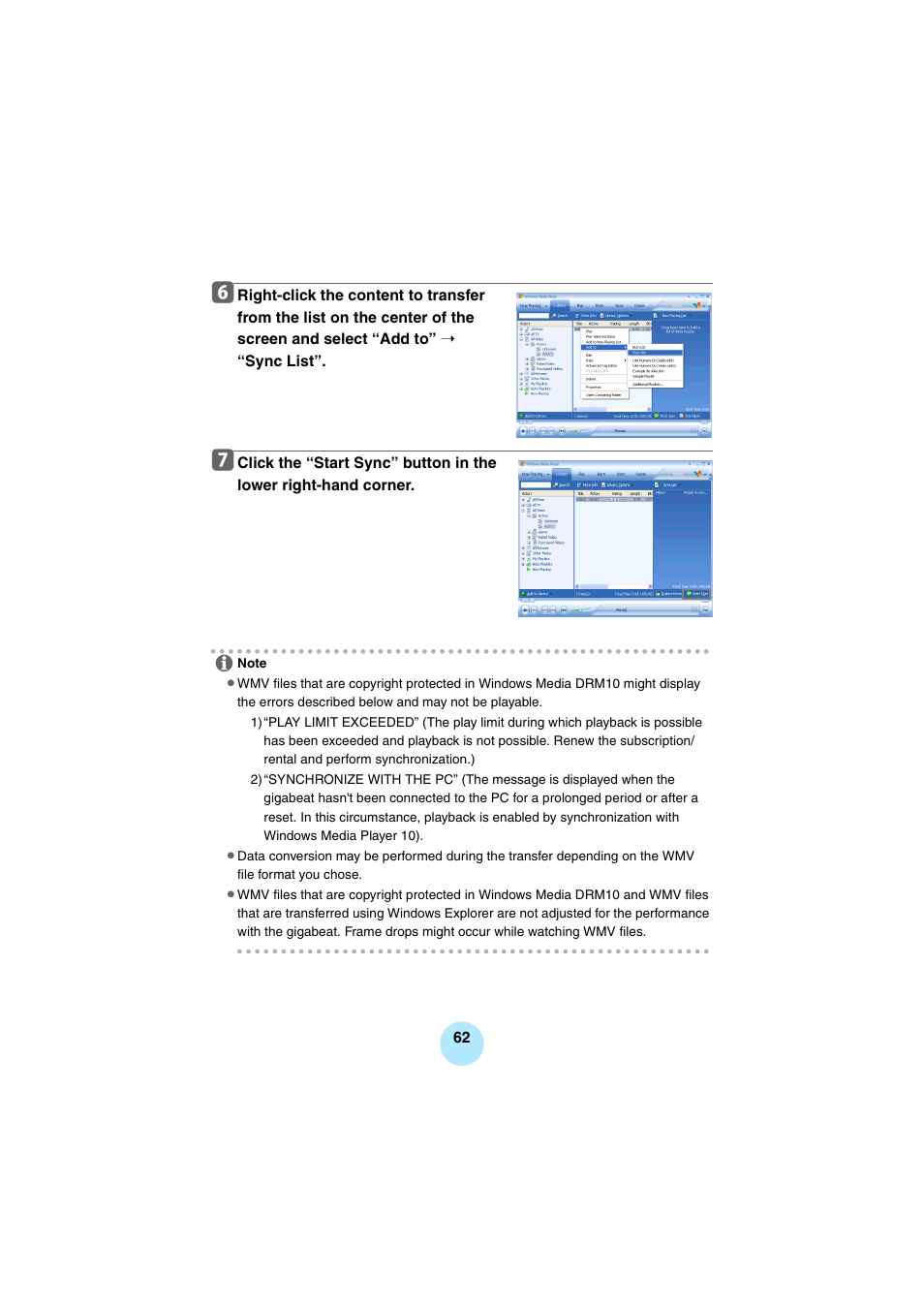 Toshiba Portable MP3 Player User Manual | Page 62 / 102