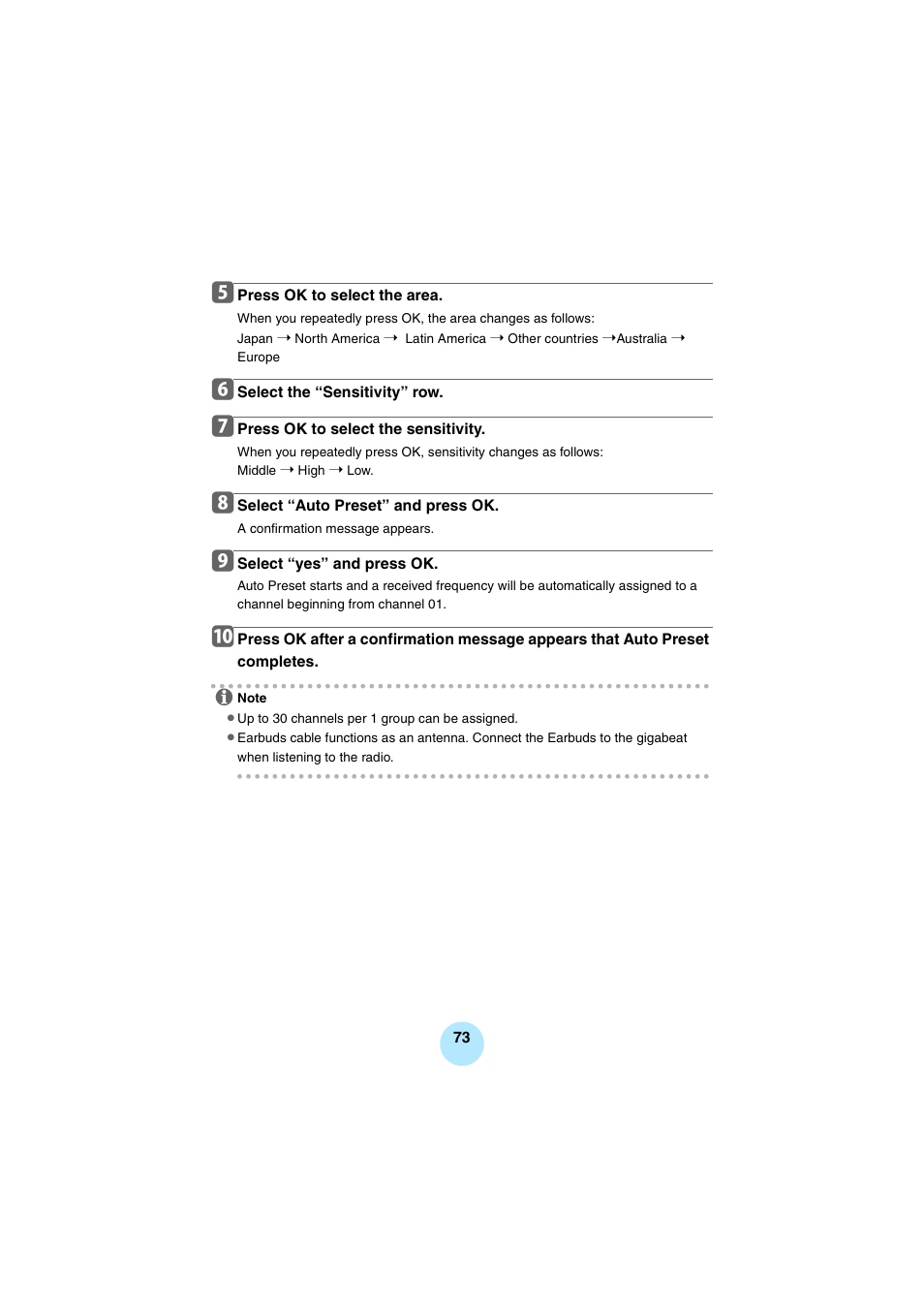 Toshiba Portable MP3 Player User Manual | Page 73 / 102