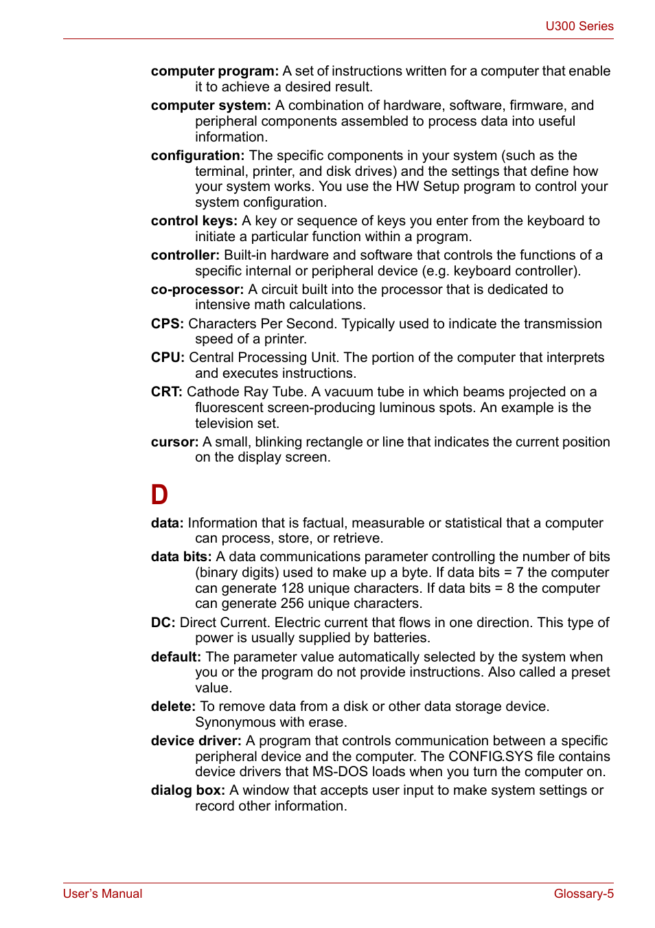 Toshiba U300 Series PSA50 YXT User Manual | Page 137 / 147