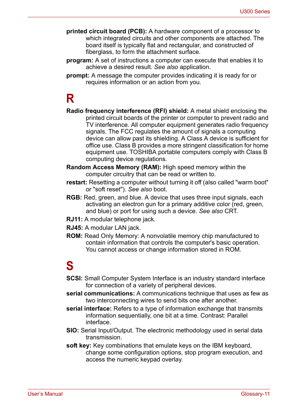 Toshiba U300 Series PSA50 YXT User Manual | Page 143 / 147