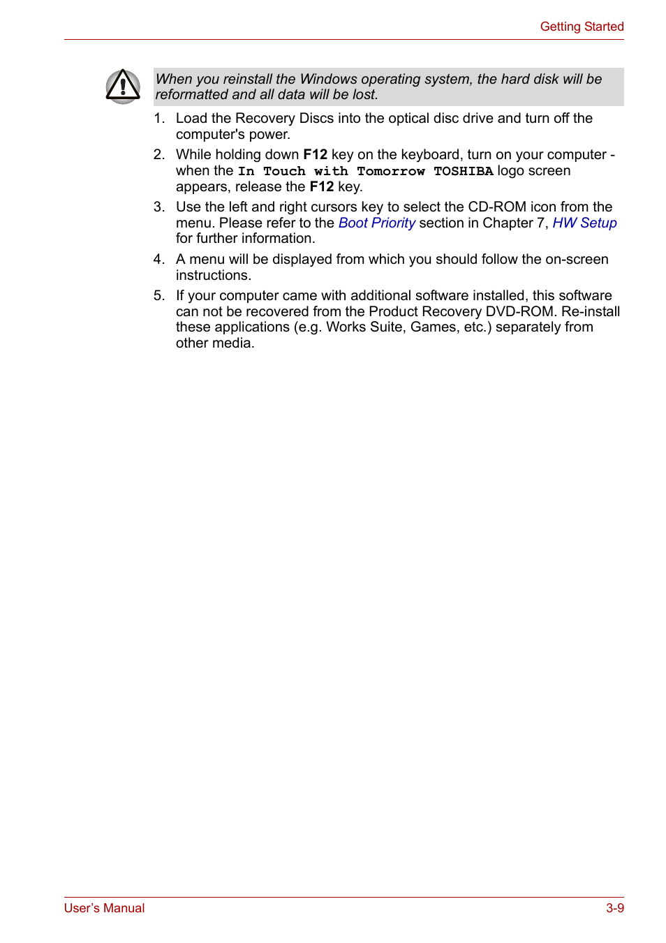 Toshiba U300 Series PSA50 YXT User Manual | Page 45 / 147