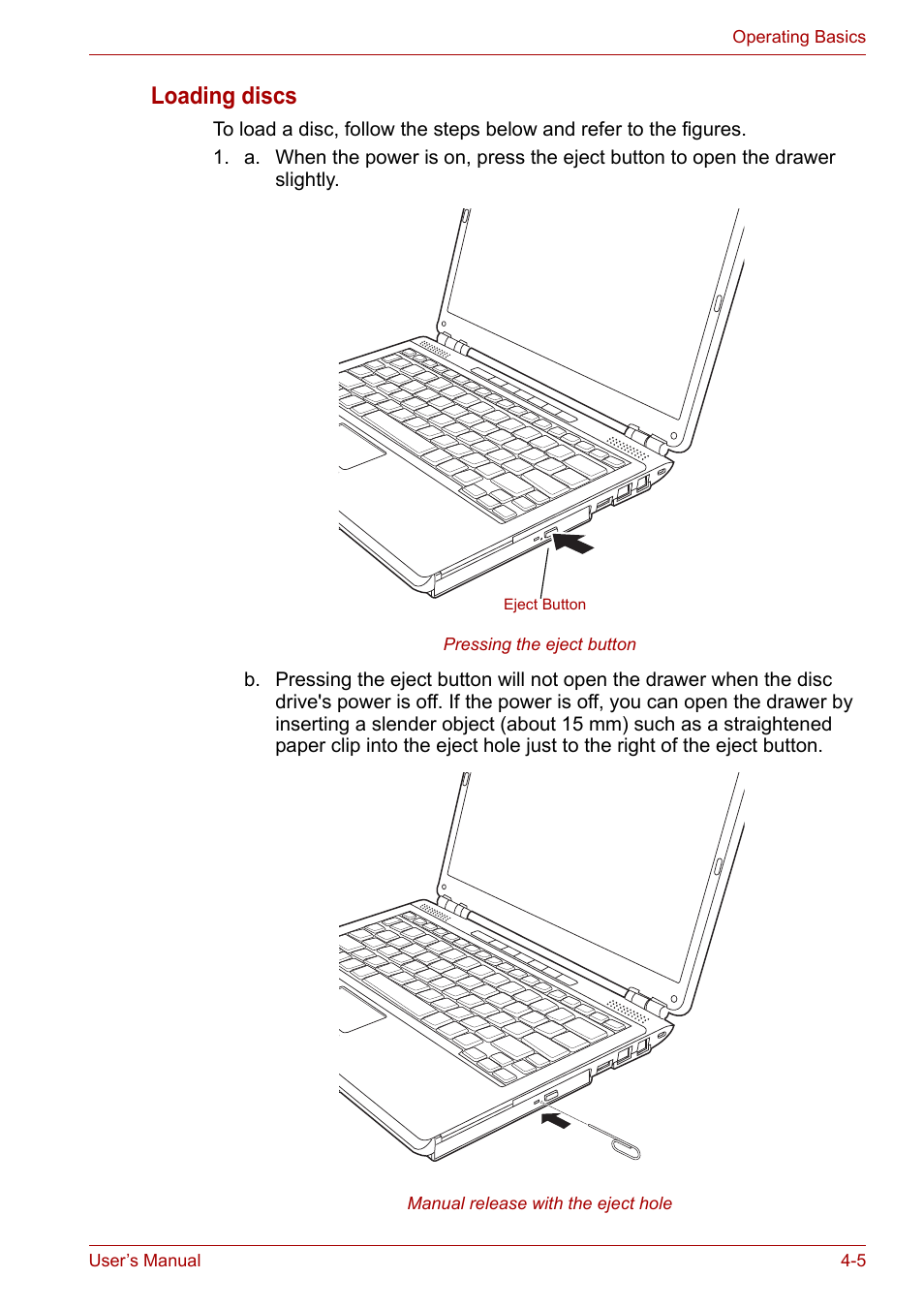 Loading discs | Toshiba U300 Series PSA50 YXT User Manual | Page 50 / 147