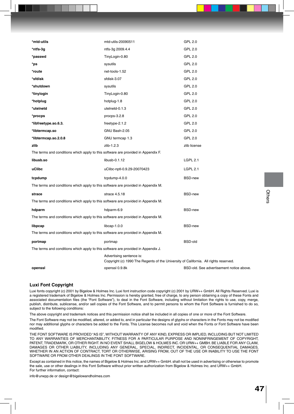 Toshiba BDX2500KU User Manual | Page 47 / 60