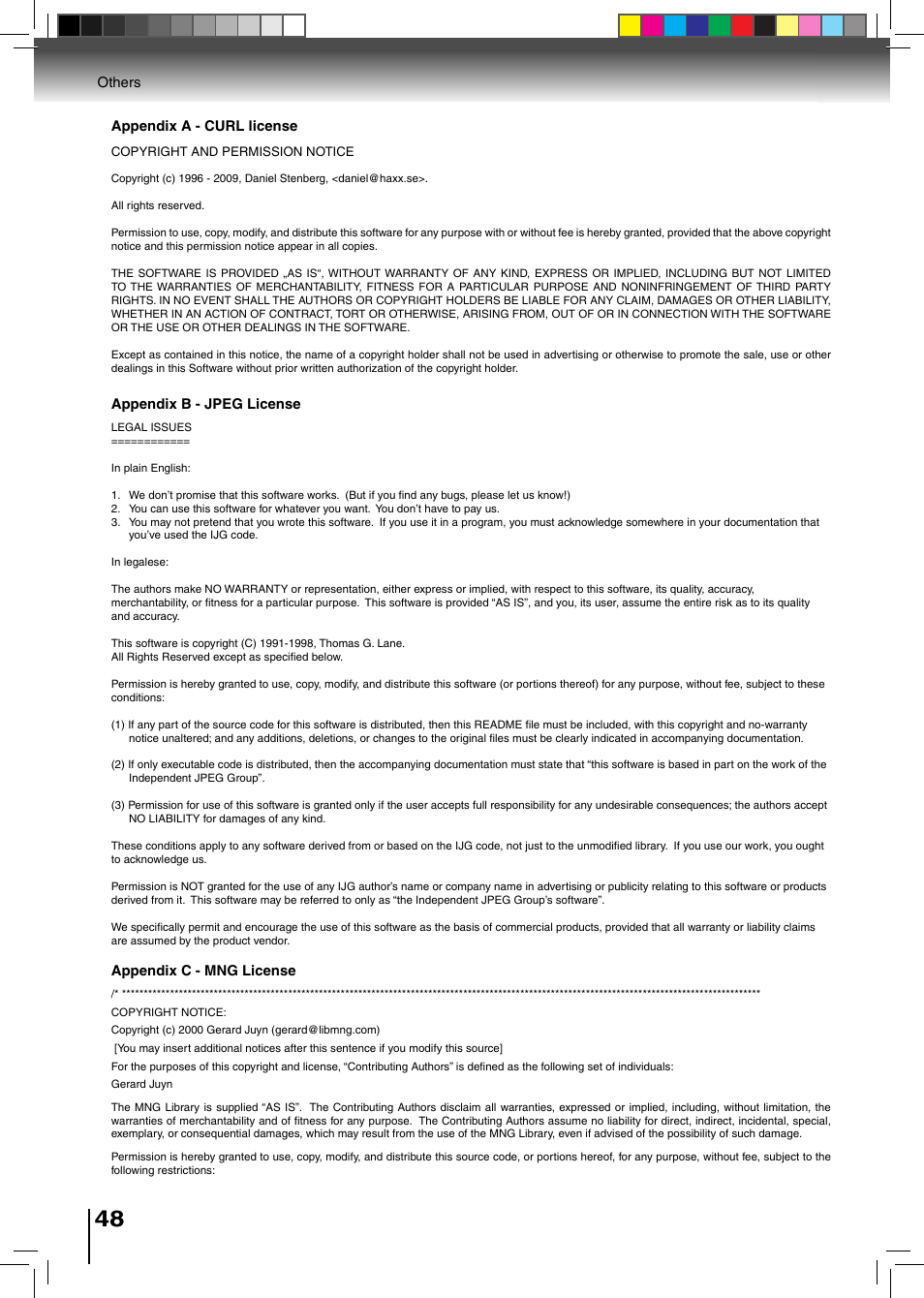 Toshiba BDX2500KU User Manual | Page 48 / 60