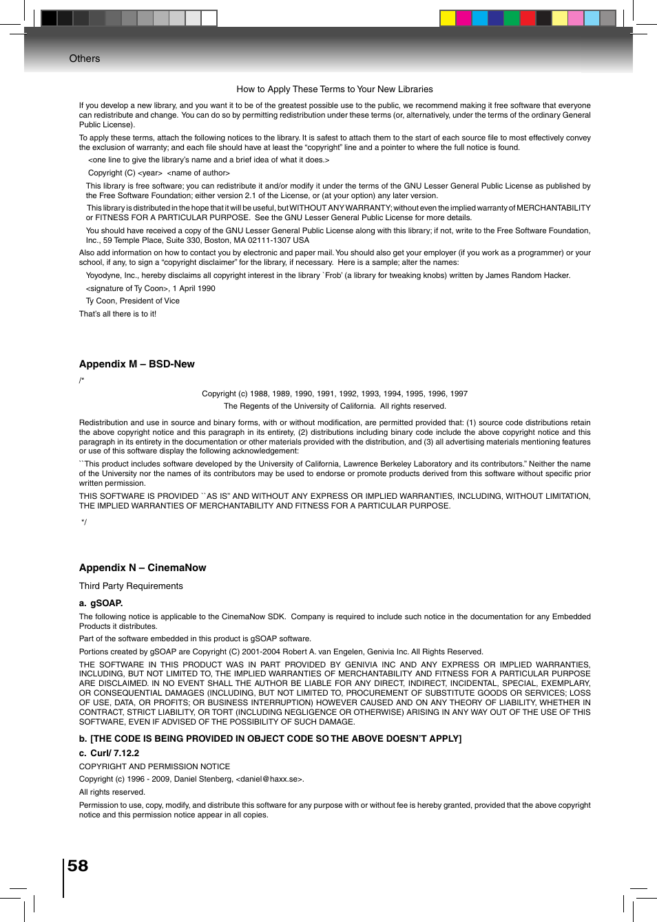 Toshiba BDX2500KU User Manual | Page 58 / 60