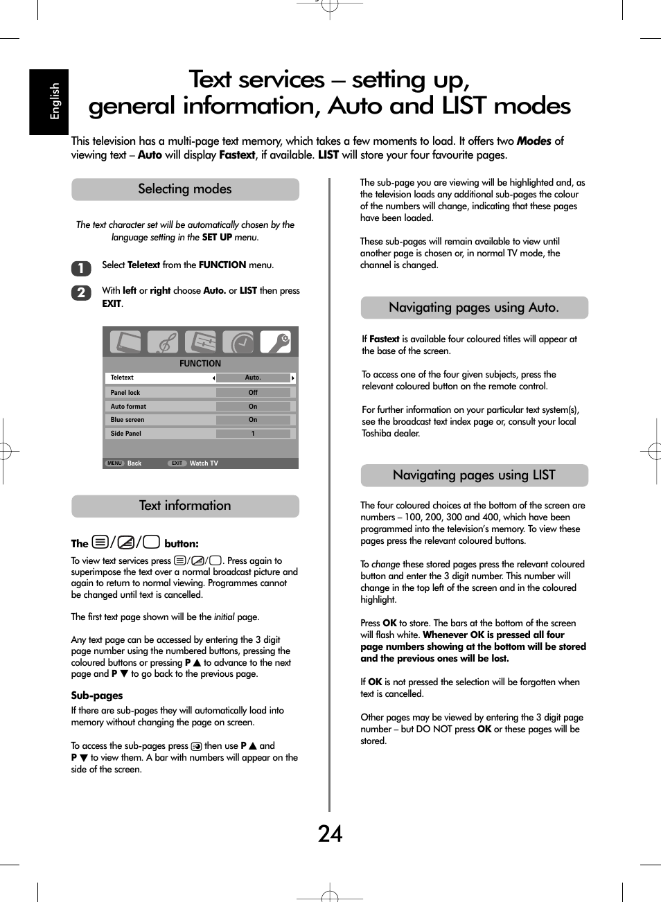 Toshiba WL67 User Manual | Page 24 / 28